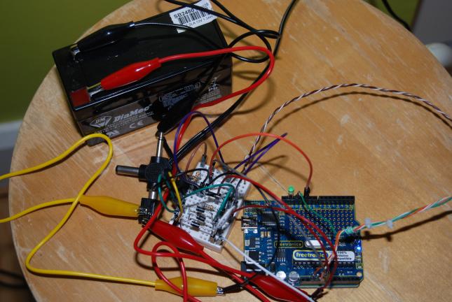 Prototype bench testing battery backup